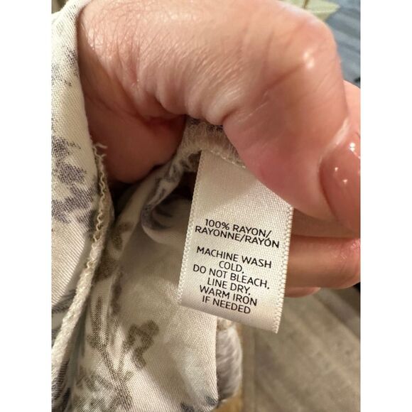 LOFT Floral Boho Tunic Dress | Size Medium | Effortless Everyday Style - Picture 11 of 12